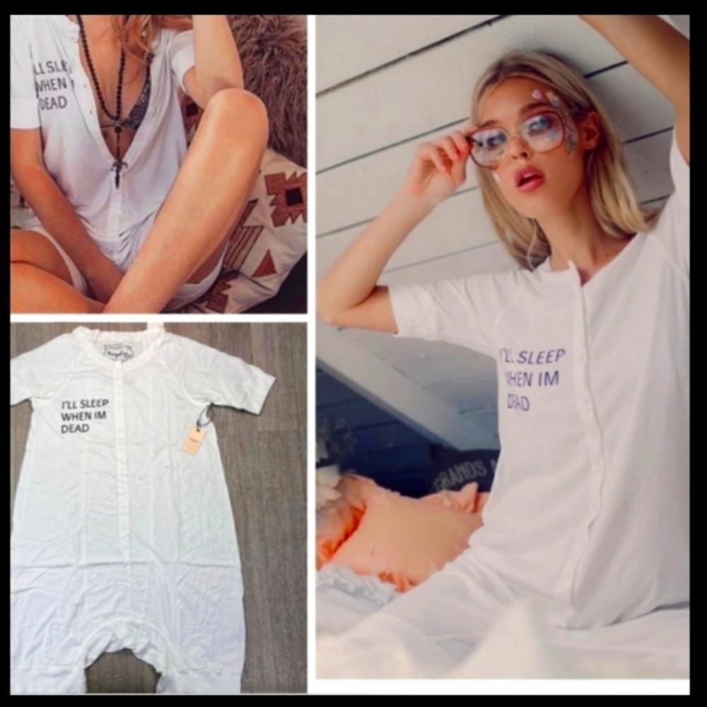 Nwt Daydream Nation/Dolls Kill I'll Sleep When I'm Dead Romper — image 2 of 8